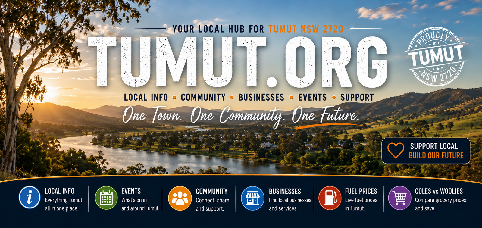 Tumut.org — Your local hub for Tumut NSW 2720. Local info, community, businesses, events and support.