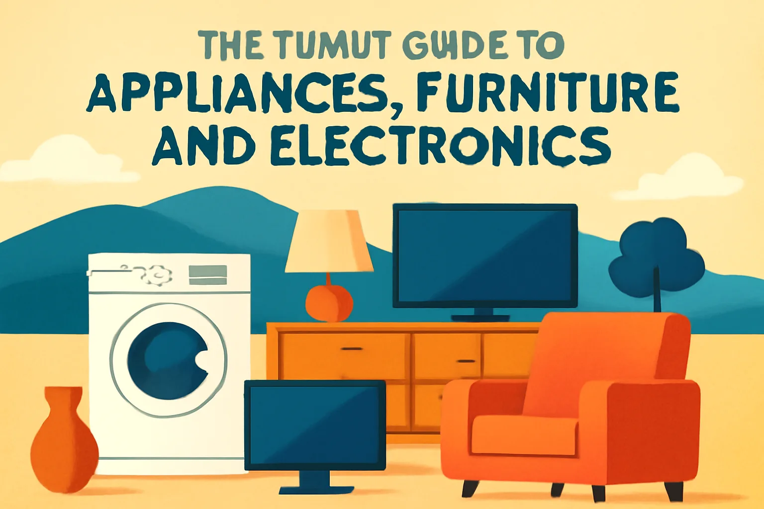 The Tumut guide to appliances, furniture and electronics — editorial illustration