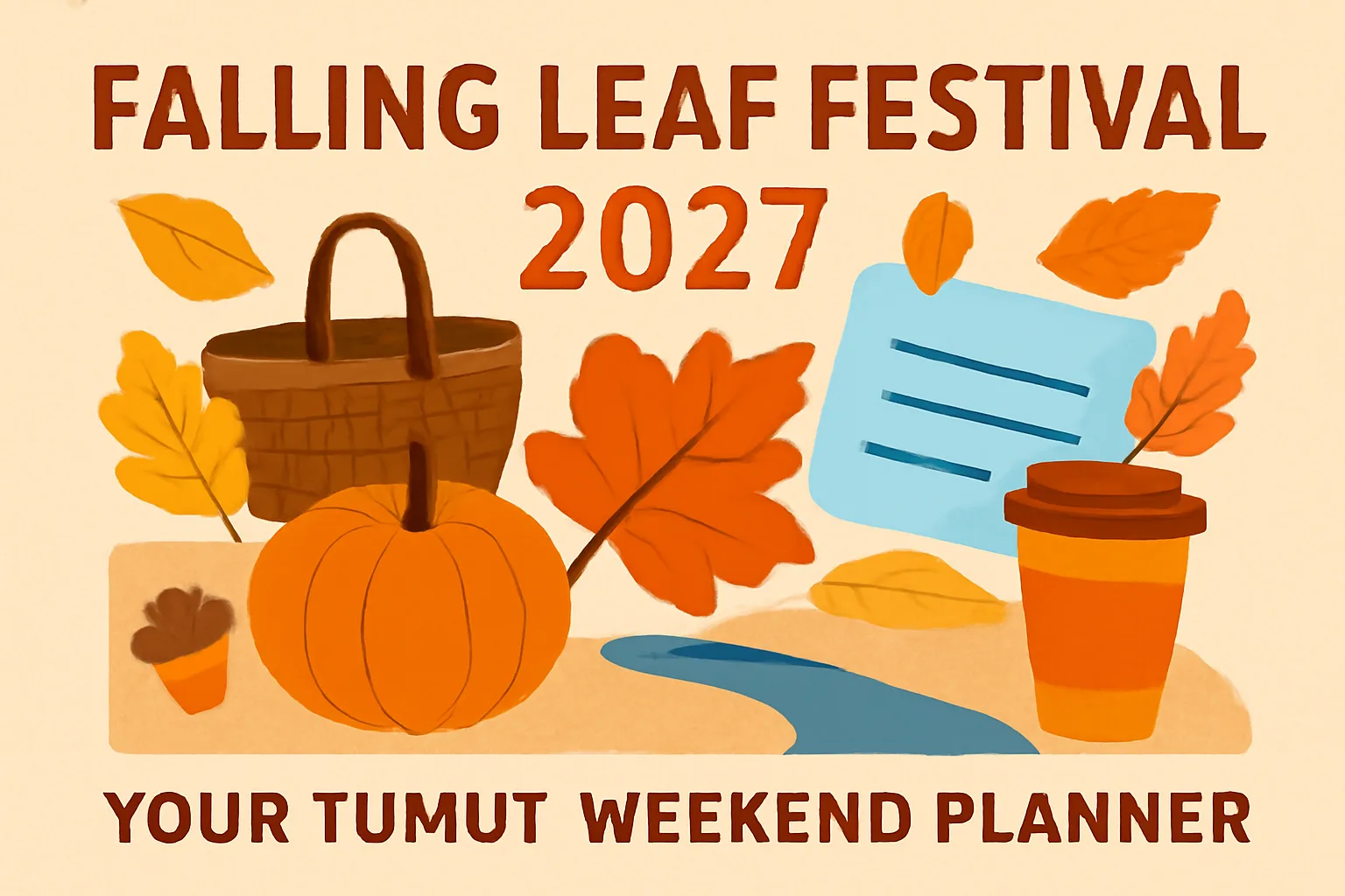 Falling Leaf Festival 2027: your Tumut weekend planner — editorial illustration